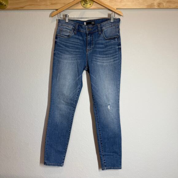 Women's KUT from the Kloth Connie Ankle Skinny Denim Blue Jeans Size 10 - Picture 2 of 8